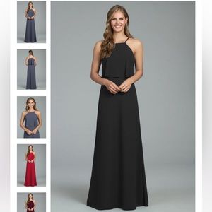 Long black Hayley Paige dress, size 4